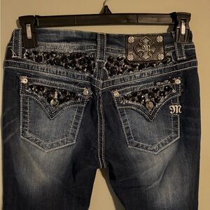 Gorgeous Miss Me Easy Boot Embellished Jeans With 29-1/2” Inseam